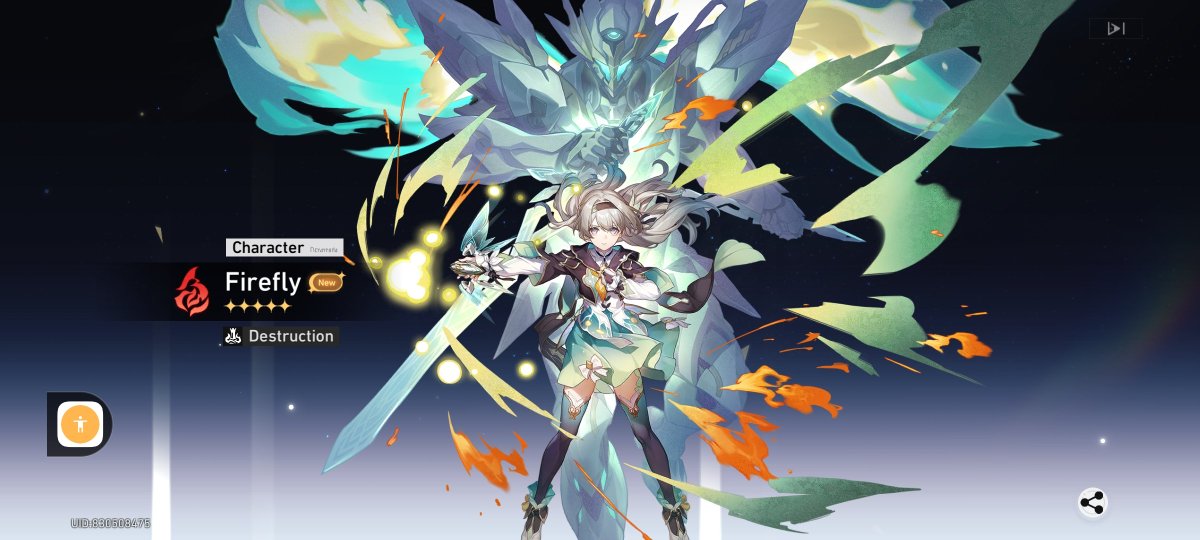 MrNightPrime1's tweet photo. Got firefly and her lightcone, Ruan Mei too in 150 pull. Won 3 50/50 Thank you hoyo :) https://t.co/W87zCNTpfU