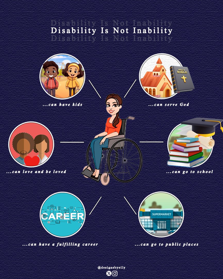 designsbyolly's tweet photo. Inspired by my friend's resilience in the face of societal barriers, I created this design to challenge limitations and redefine what's possible.

#photoshop #graphic #graphicdesign #disabilityawareness https://t.co/wItmK8xFv1