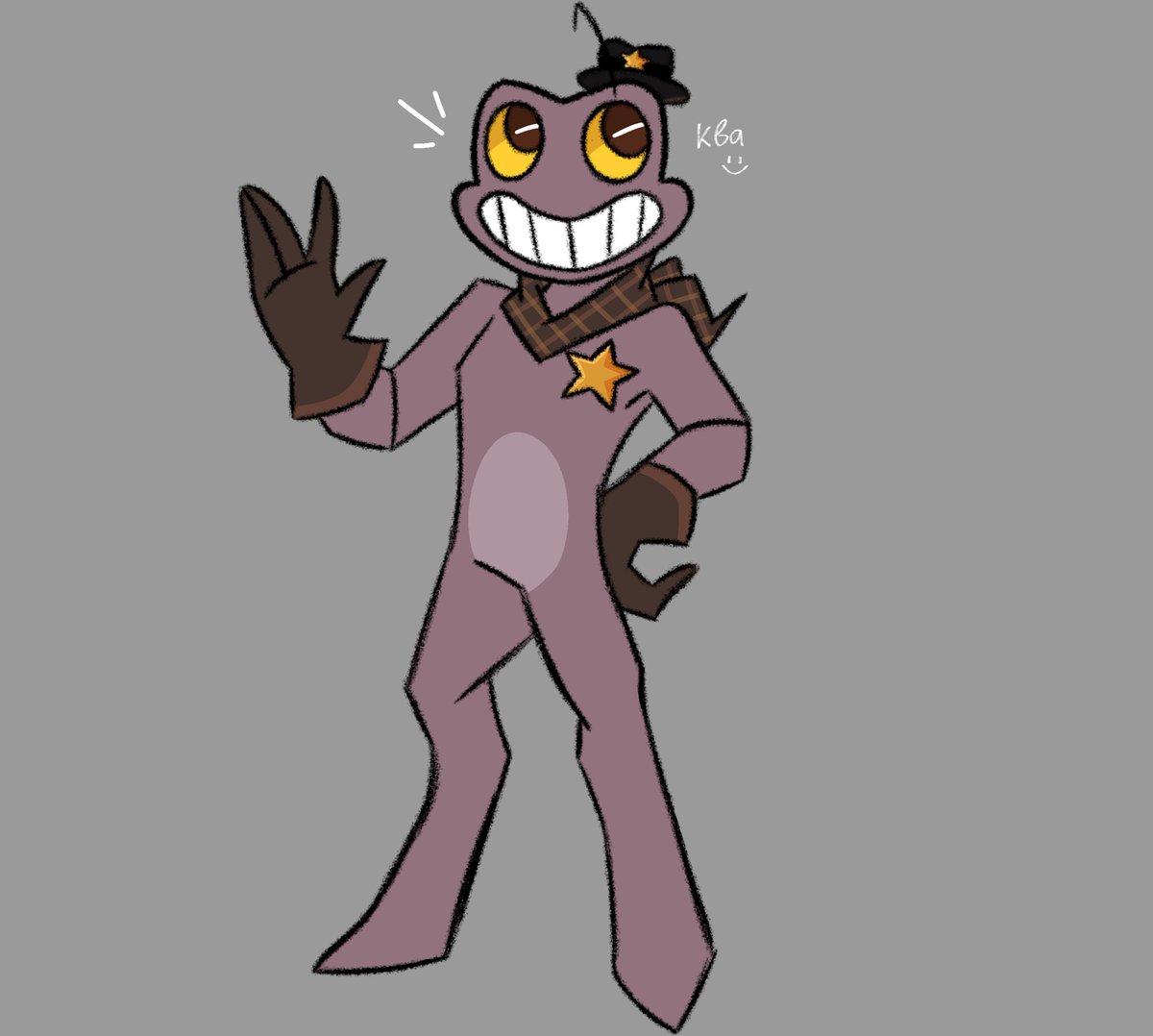 CharlieLaly's tweet photo. Bittergiggle and Sheriff Toadster in my art style ^^ https://t.co/bTQAZ0aJt9