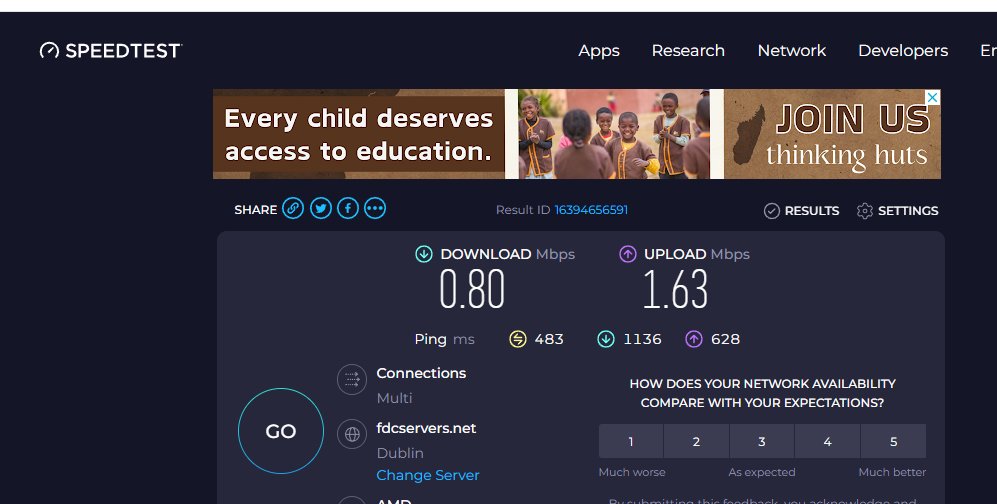 EimsG's tweet photo. Experiencing on-going broadband issues with @VirginMediaIE since I signed over to them. Paying for a 1GB line,  but currently not even getting 1MB. Unworkable, inconsistent service, both wi-fi and using ethernet cables. 5 days to get another technician out. @VirginMediaIE https://t.co/gnq1eeE9RA