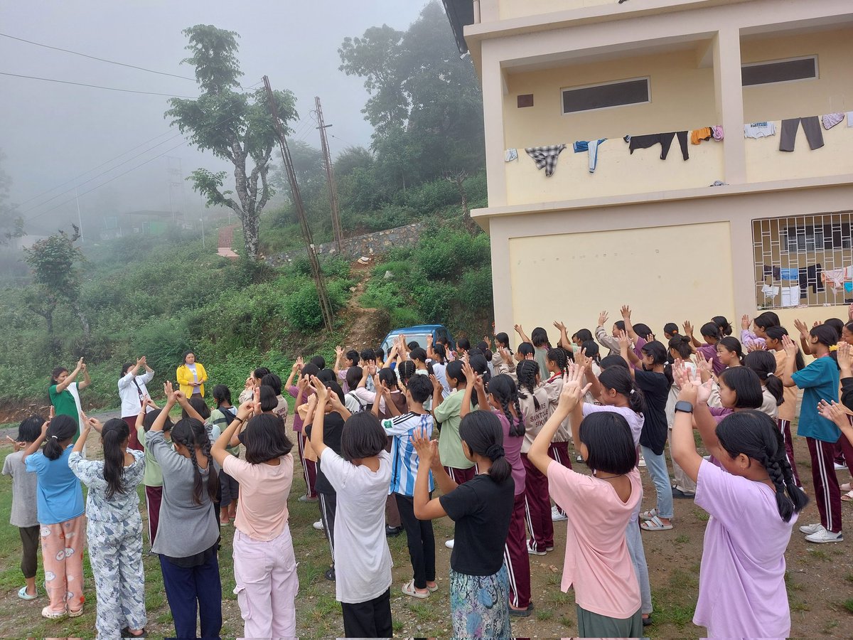 ChukitL's tweet photo. Stop Diarrhoea  Campaign  2024 proceeded  with  Handwashing Steps ( SUMAN-K) and yoga session  at EMRS,Suntaley  under Sadam HWC-SHC. @USAID_NISHTHA @A_ArogyaMandir @Jhpiego https://t.co/H6oa4qK2ko