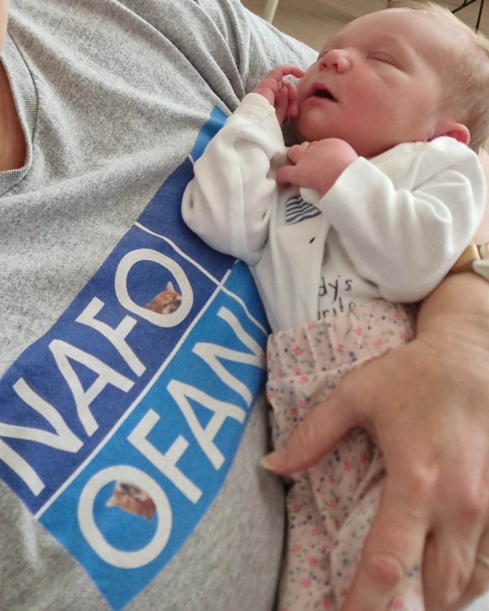 LineFlob's tweet image. Fellas! Meet my grand daughter 🥰😍 
Nafo expansion is non-negotiable