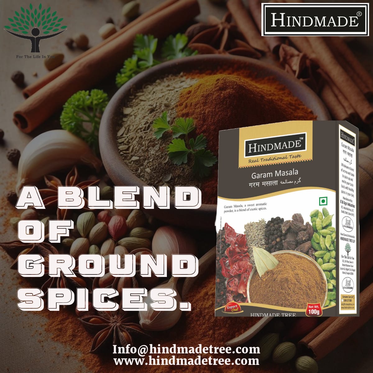 HINDMADE's tweet photo. Hindmade: Garam Masala
A blend of Ground Spices.
#spices https://t.co/px8eP9nKqR