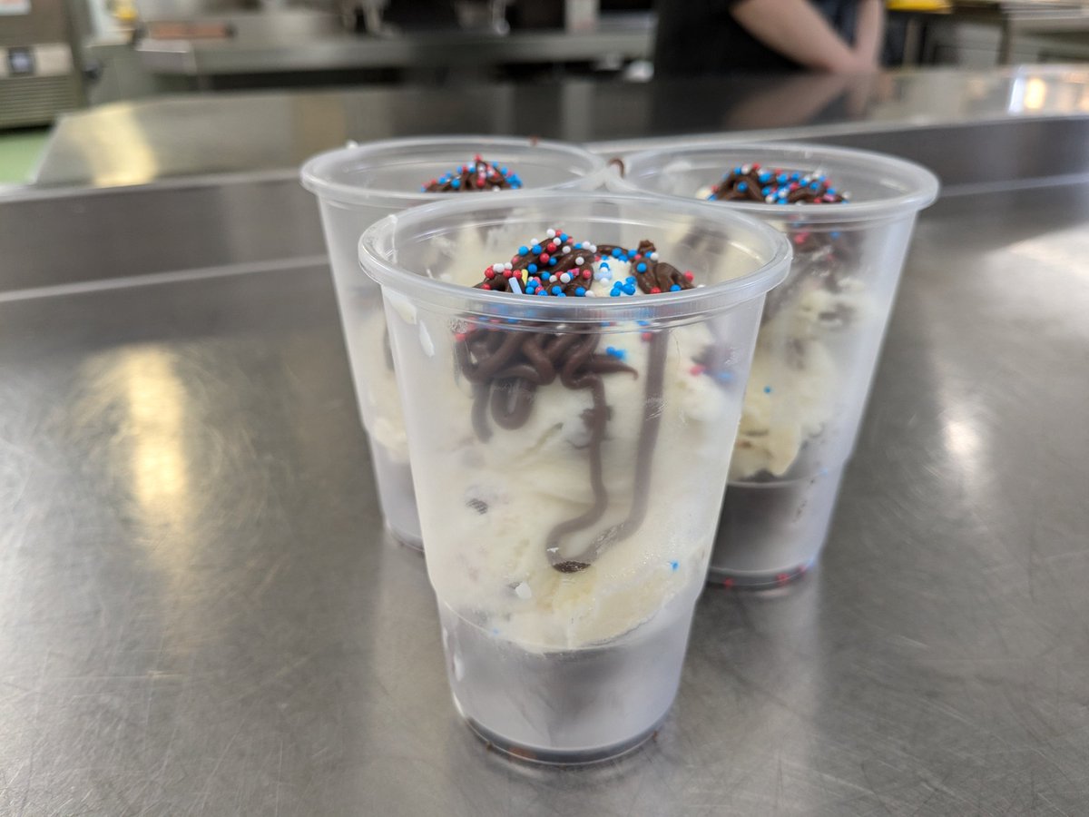This week we have welcomed Carly to our team and today she has been busy making these fabulous Ice Cream Sundaes! 🌞