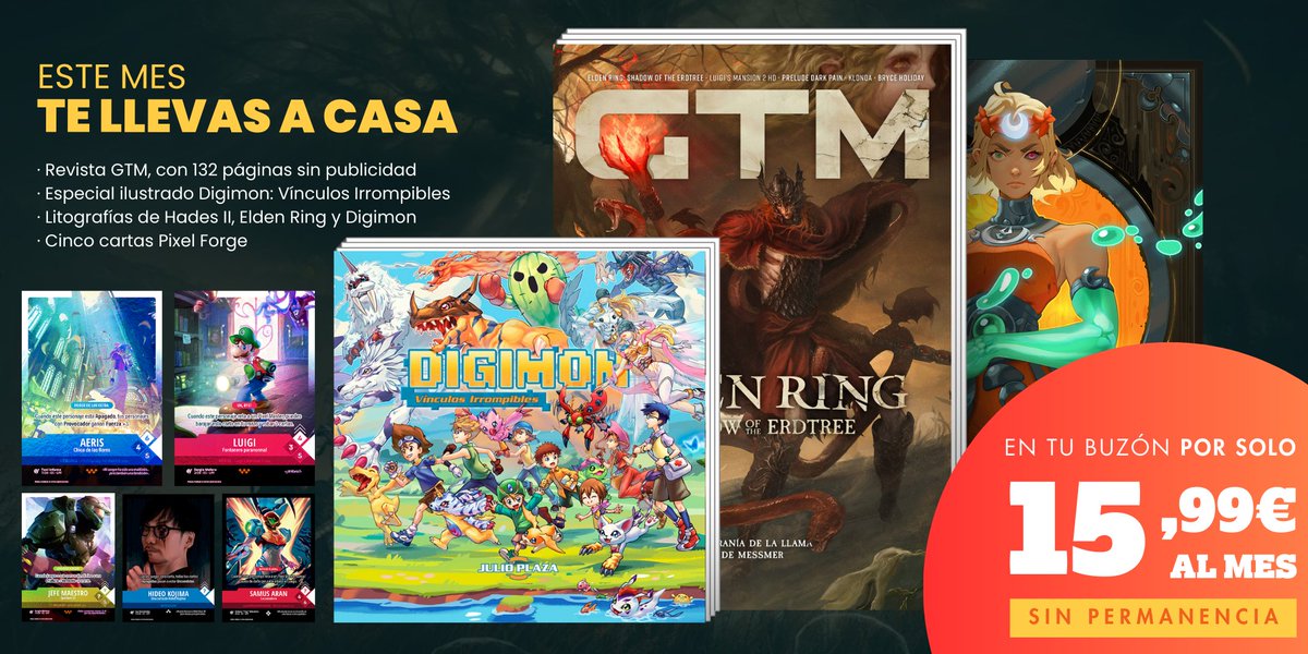 👾SORTEO👾

¿Quieres ganar este pack PREMIUM de la revista GTM valorado en más de 15€?

🎁 ¡Sorteamos uno para ti y el amig@ que menciones!

1️⃣Haz RT
2️⃣Sigue a <a href="/GamesTribune/">GTM</a> 
3️⃣Menciona a un amig@ para ser tu compañero Digimon y... ¡ponle un nombre!

✨¡Participa ahora!