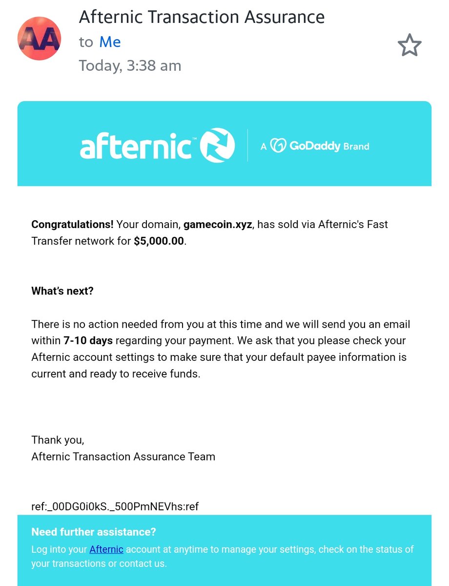 Sold $5,000

Bought for  $38 - May 2022
<a href="/afternic/">Afternic</a>