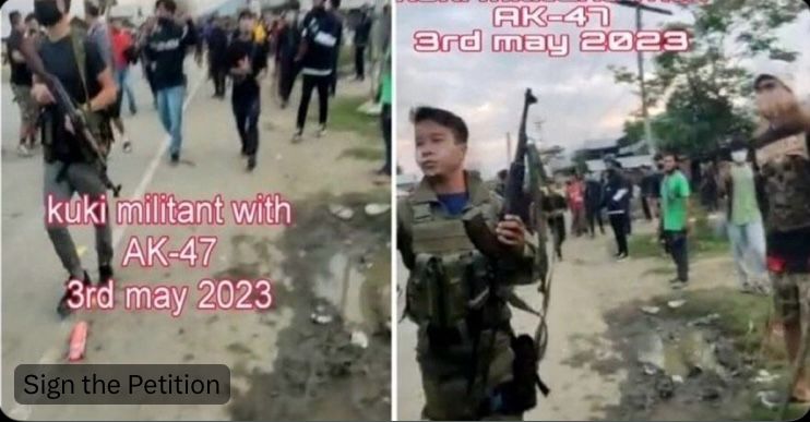 koubru_lakpa's tweet photo. Typical propaganda from the seasoned propagandist @rebeccahmar_ . Meitei militants have got ZERO to do with #Kuki_EngineeredManipurViolence in Manipur.

Meitei militants came to the scene in late June'23 after two months of indiscriminate attacks by #KukiNarcoTerrorists

#KukiTerrorists under SoO, however, were seen holding AK 47's and taking part in the burning of Meitei homes on 3rd May'23.

Propagandist @rebeccahmar_ and her ilk are trying really hard to shift the blame from #Kuki_ChinZoTerrorists under SoO. Notice that none of these loudmouths no longer mention the "burning of Anglo-Kuki gate" which was their favourite go-to line in the early months of #ManipurViolence.

Only liars change their narratives.

@hindupost 
@SwarajyaMag 
@NBirenSingh 
@imosingh 
@Bimol_Akoijam