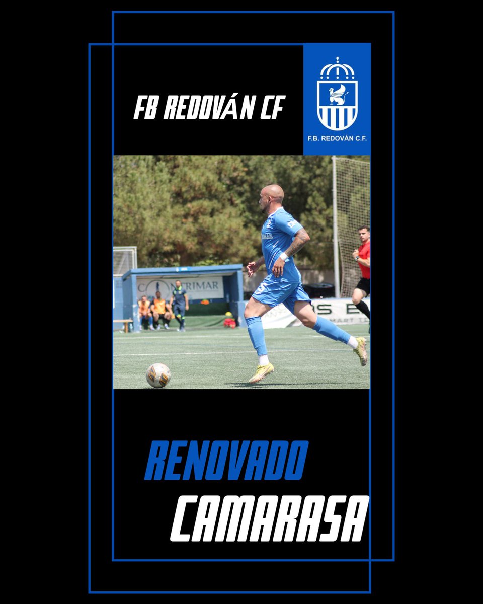 RedovanCf's tweet image. ⚽️ RENOVADO 💙

Rubén Camarasa continuará la temporada 2024/2025 como jugador del FB Redován CF. 🤝🏼

Cama cumplirá su ¡5ª temporada! como jugador del primer equipo, experiencia y contundencia para nuestra línea defensiva.
Un lujo seguir teniéndolo en el Duana.

#FBRedovánCF