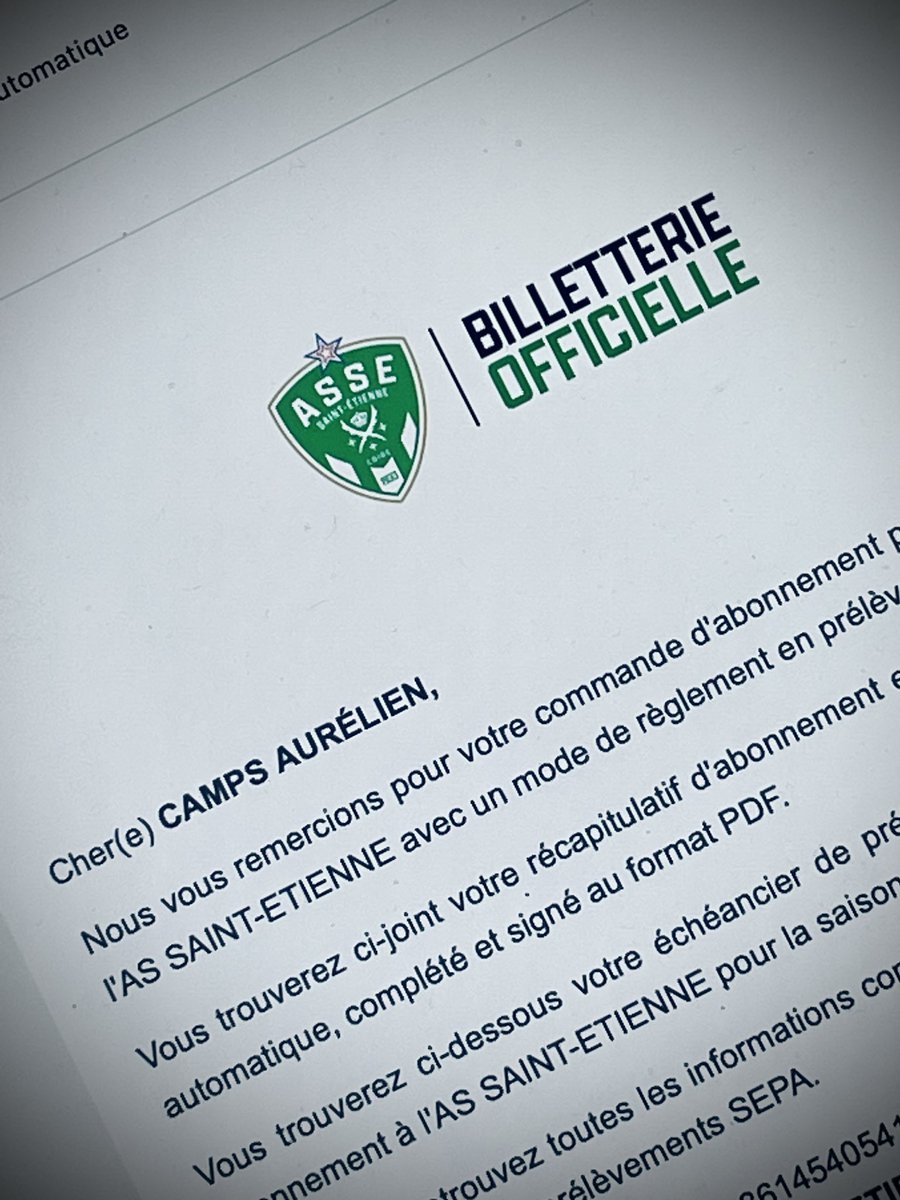 Bonne chose de faite <a href="/ASSEofficiel/">AS Saint-Étienne</a> ✅