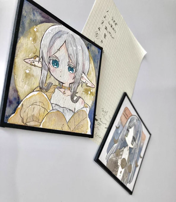 友達とお絵描きして遊んだ ̖́-
