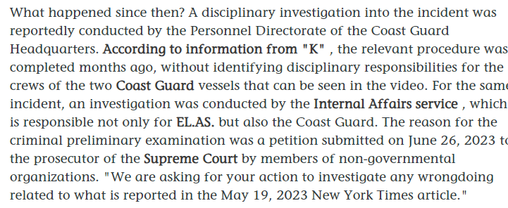 lk2015r's tweet image. On the #pushback reported by NYT &amp;amp; recently BBC. I don't know many times it needs saying that these investigatory mechanisms act as fig leaves for the Greek authorities, Frontex and the Commission to hide behind and legitimate border violence.
kathimerini.gr/society/563085…