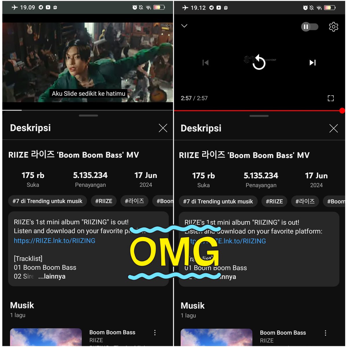bizurailee's tweet photo. @neeadyr @RIIZE_official Thankyou kak, semoga lancar terus rezekinya, mv riize bisa mencapai 100 juta views amiinn 🔥
Semangat streaming 

BOOM BOOM BASS OUT NOW
#BassDropWithRIIZE
#라이즈_붐붐_심장이_쿵쿵

1--2 https://t.co/zESYyuSMpW
