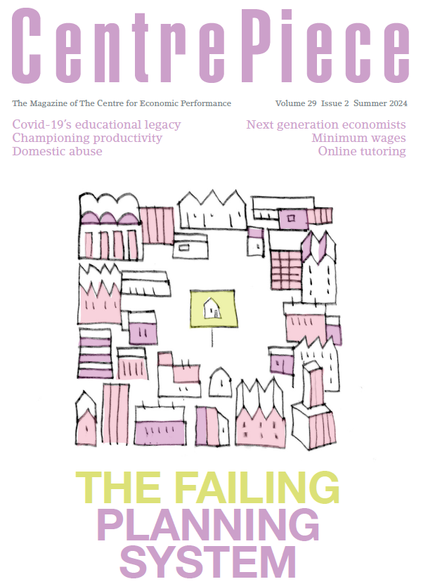 CEP_LSE's tweet photo. Sneak peek at CentrePiece – out tomorrow!
Featuring: The failing planning system, online tutoring, the Covid generation, police workload and victim statement withdrawals, the minimum wage, representation in economics, how heatwaves affect voters, a new productivity institution. https://t.co/F1gInFtG9c