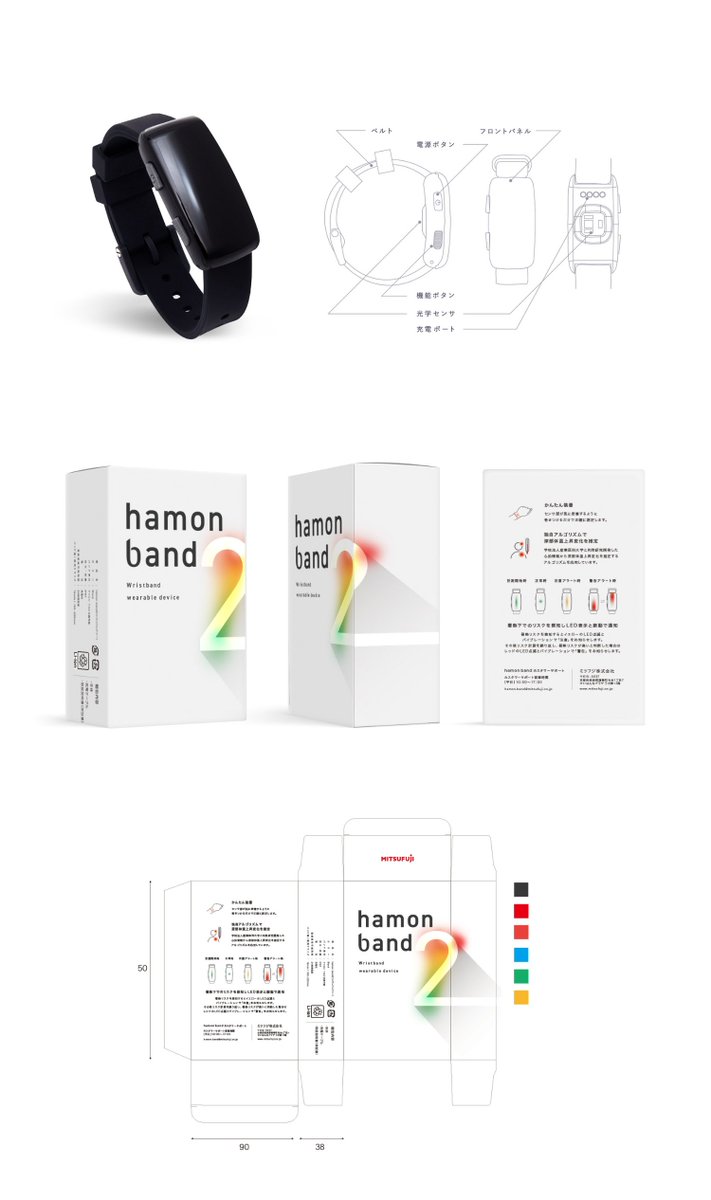 yucodesign's tweet image. 【work】
ミツフジ株式会社様
産業医科大学と開発した独自のアルゴリズムで脳波情報から深部体温上昇の変化を可視化するウェアラブルデバイスhamon band 2

製品リニューアルに伴い
タイポロゴ / パッケージ / サイト
デザインをさせていただきました。

----

ソフトバンク様などをはじめとする…