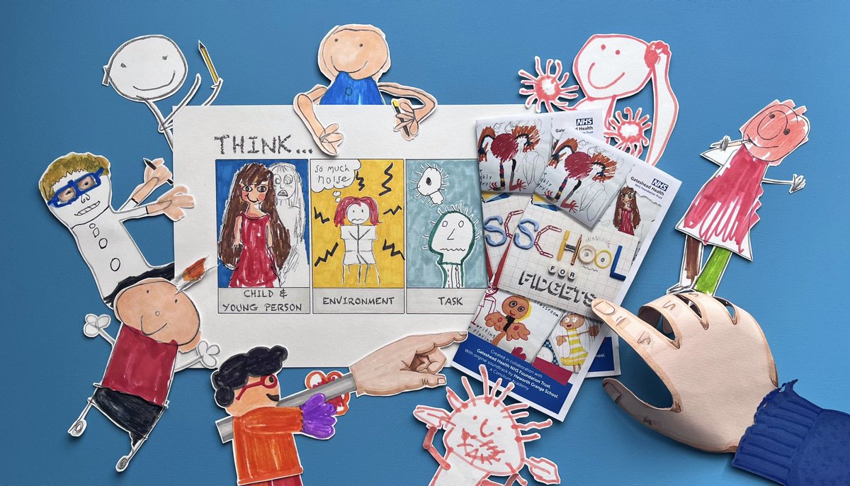#SchoolForFidgets leaflet now available thanks to fantastic input &amp; support <a href="/HI_NENC/">Health Innovation NENC</a> <a href="/Gateshead_NHS/">Gateshead Health NHS Foundation Trust</a> &amp; external reviewers. View/download 👉gatesheadhealth.nhs.uk/wp-content/upl… Original 5-min film on importance of movement &amp; regulation for learning &amp; wellbeing 👉youtube.com/watch?v=8nlSfc… #Edchat