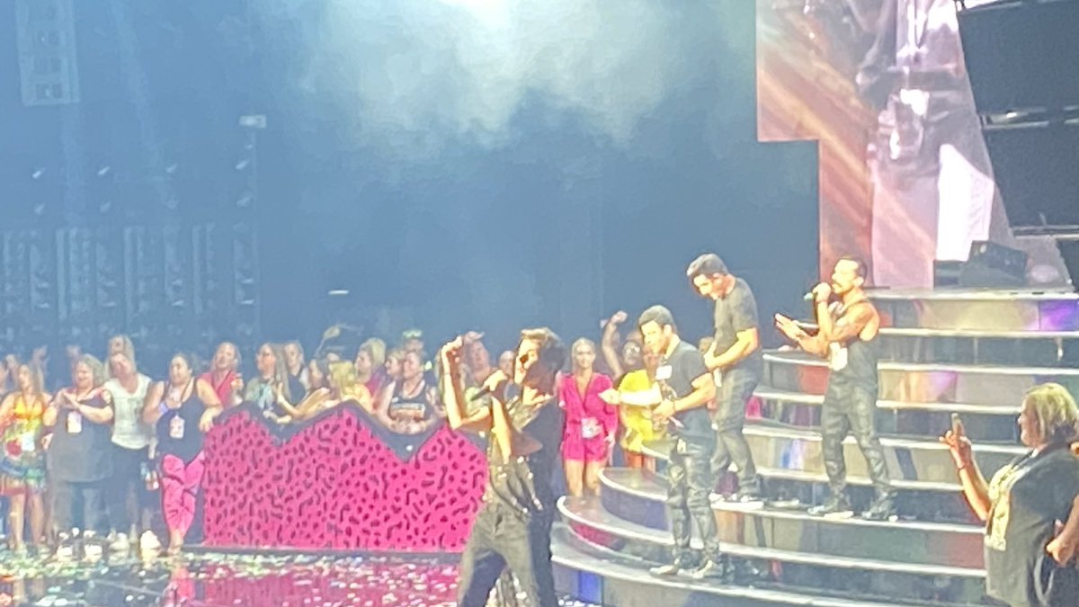 Went to the NKOTB concert last night. I wish I could go back in time to relive it. I go alone to every concert no matter who is performing. I buy the better seats cause I hate heights so I splurge to make my life easier and enjoy the show.