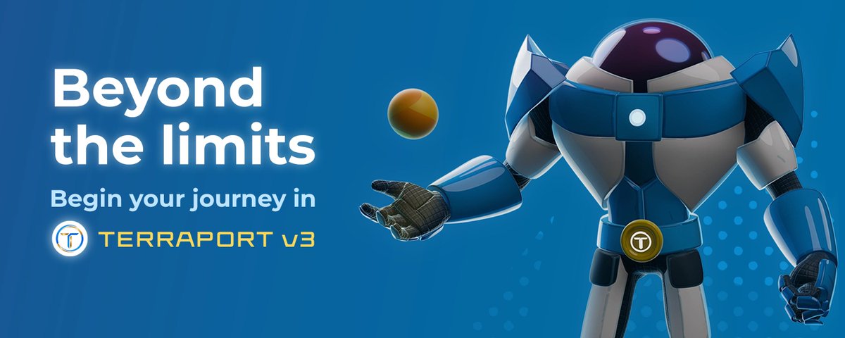 🚀 ANNOUNCEMENT 🚀 

Terraport v3 has been released!🎉

🔗terraport.finance 

Towards a new era of building and growth in the #TerraClassic and #LUNC ecosystem.🎇