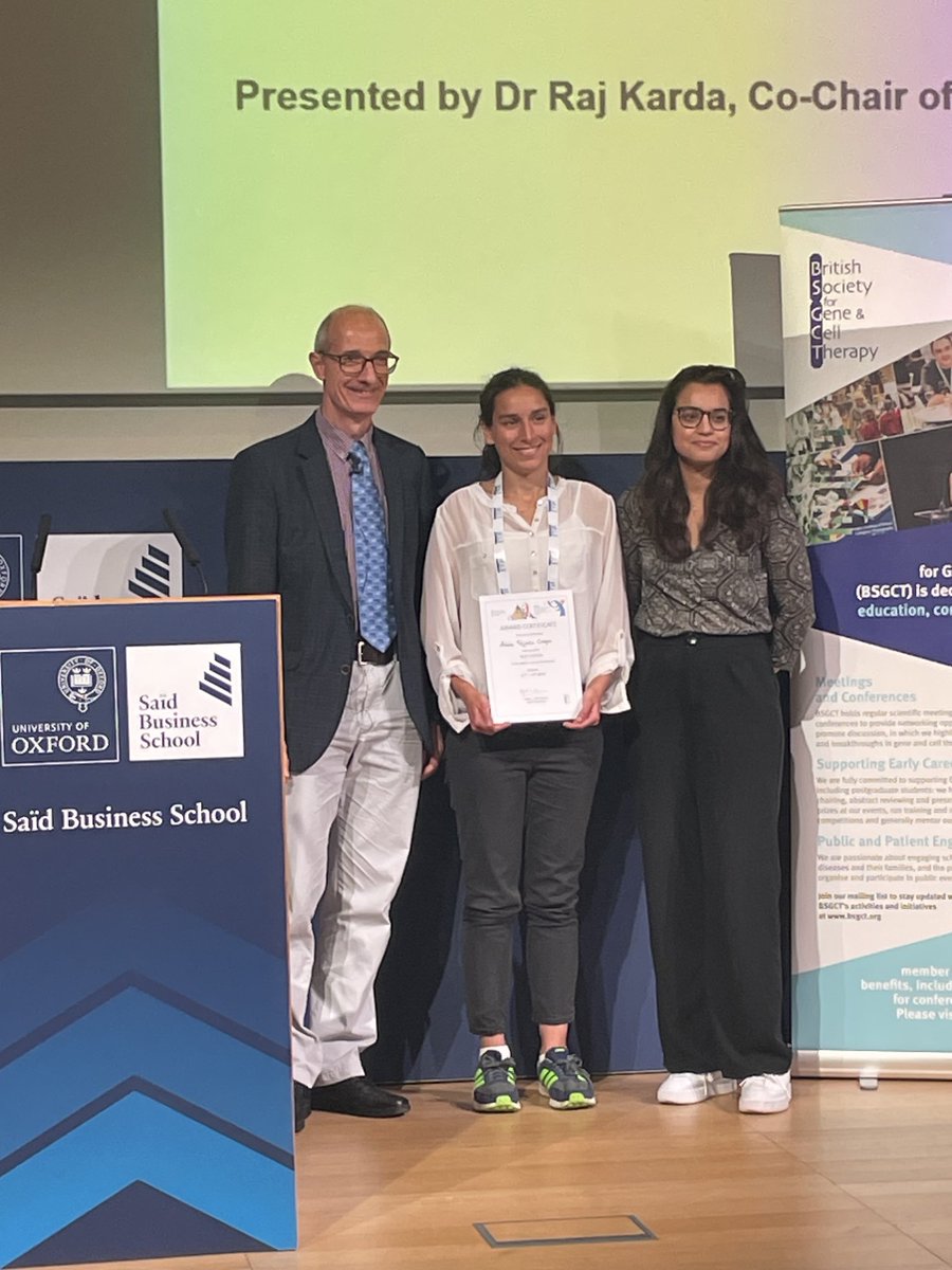 alanlparker's tweet image. Huge congrats ⁦@Aly25_09⁩ for being awarded the prize for best poster ⁦@_BSGCT⁩ 🎉🎉👏👏