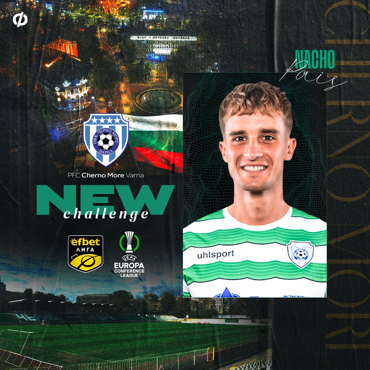 Muy feliz de unirme a este gran e histórico club <a href="/PFCChernoMore/">PFC Cherno More</a> ✍🏻💚
Se viene una temporada ilusionante en <a href="/EfbetLiga/">Efbet Liga</a> y @europacnfleague 🇧🇬⚽️🇪🇺
Ganas de vestir la camiseta y devolver la confianza!! Vamos!! 💪🏻⚒️
