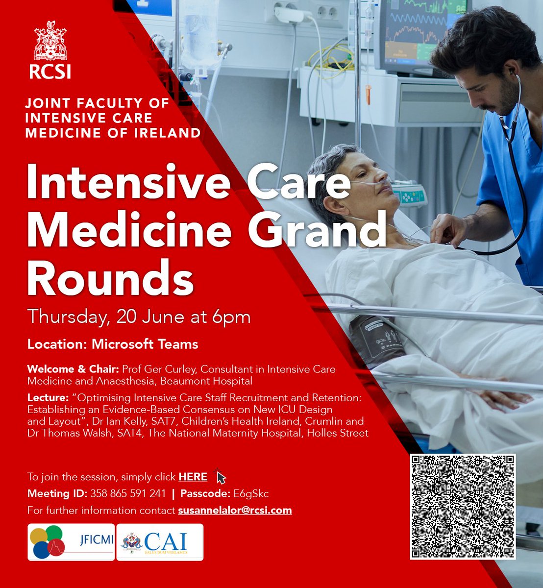 RCSI Anaesthesia and Critical Care (@rcsicritcare) on Twitter photo Intensive Care Medicine Grand Rounds will return tomorrow, 20th June, at 6 pm. Our colleagues from <a href="/CHIatCrumlin/">CHI at Crumlin</a> will present "Optimising Intensive Care Staff Recruitment & Retention: Establishing and Evidence-Based Consensus on New ICU Design." Looking forward to welcoming you Intensive Care Medicine Grand Rounds will return tomorrow, 20th June, at 6 pm. Our colleagues from <a href="/CHIatCrumlin/">CHI at Crumlin</a> will present "Optimising Intensive Care Staff Recruitment & Retention: Establishing and Evidence-Based Consensus on New ICU Design." Looking forward to welcoming you