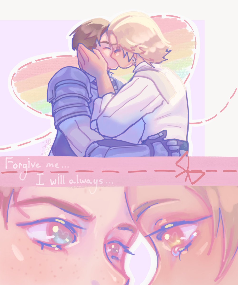 Cherrisol1's tweet photo. "Would that you were my master, but alas..."
"I will always be your loyal servant." ๐งธ๐
My contribution to the #terediokiss Pride month event! The scene that changed everything ๐ฅน @teredio_corner #teredio #ใใฉใใฃใช #FFXVI https://t.co/KiV7vTm5Fb