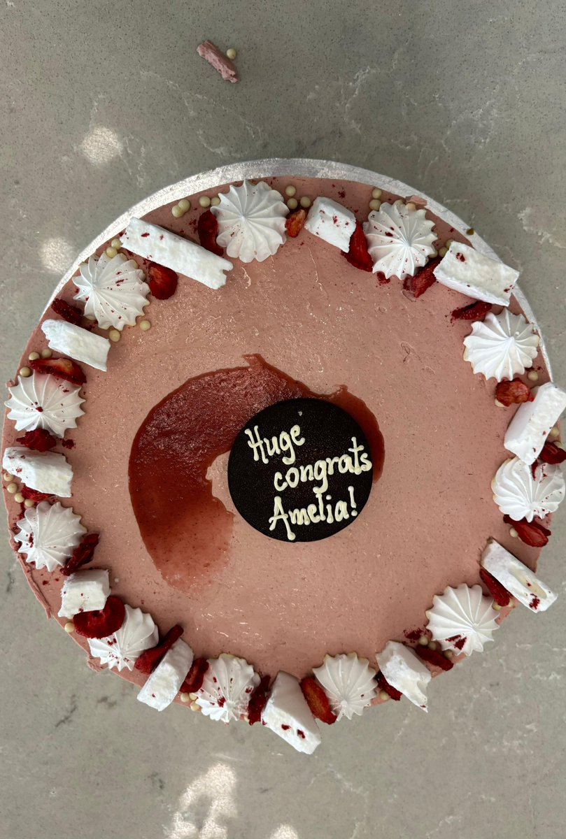 ElthamCollegeUK's tweet photo. We’re super excited to announce that our Economics teacher, Miss Amelia Hampton Armstrong, is a Silver Winner in the Pearson National @TeachingAwards!
We are incredibly proud of her achievement, so we celebrated with some well-deserved cake! 🎂✨
#ElthamCollege #ThankATeacherDay https://t.co/1EJ9RbEANR