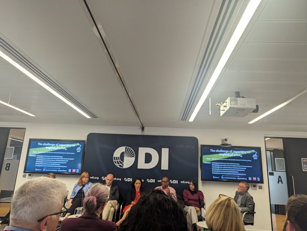 Jesssalt_'s tweet photo. It was great to be @ODI_Global this morning for @_ibt's event on reporting #NeglectedCrises. Some fruitful discussions and takeaways for both NGOs and journalists on how we are representing major international crises. https://t.co/rH7qDrXEM0