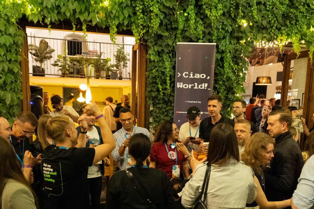 Attending <a href="/WCEurope/">WordCamp Europe</a> was amazing! Connecting with passionate WordPress-ers from around the globe is always a blast 🎉

<a href="/elemntor/">Elementor</a> was thrilled to sponsor and loved meeting everyone at our PINK booth 🩷. Our special Italy-themed t-shirts were a hit—"Adoro" 🇮🇹

Our side party with