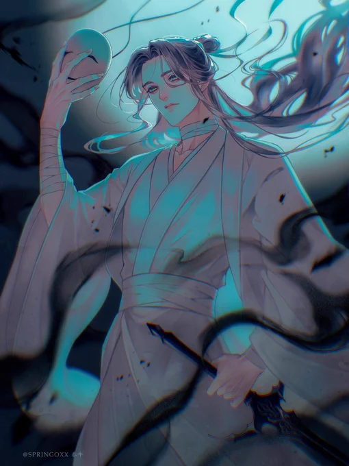 白衣人The white-clothed man 