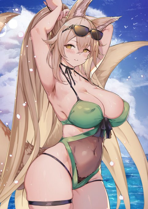 #めちゃくちゃ暑いから水着の絵でTLを埋めよう

納涼👙🦊支援 