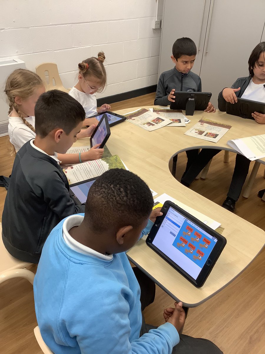 Miss Thistlethwaite's reading group worked on an LBQ grammar task. <a href="/LbQorg/">Learning by Questions</a>