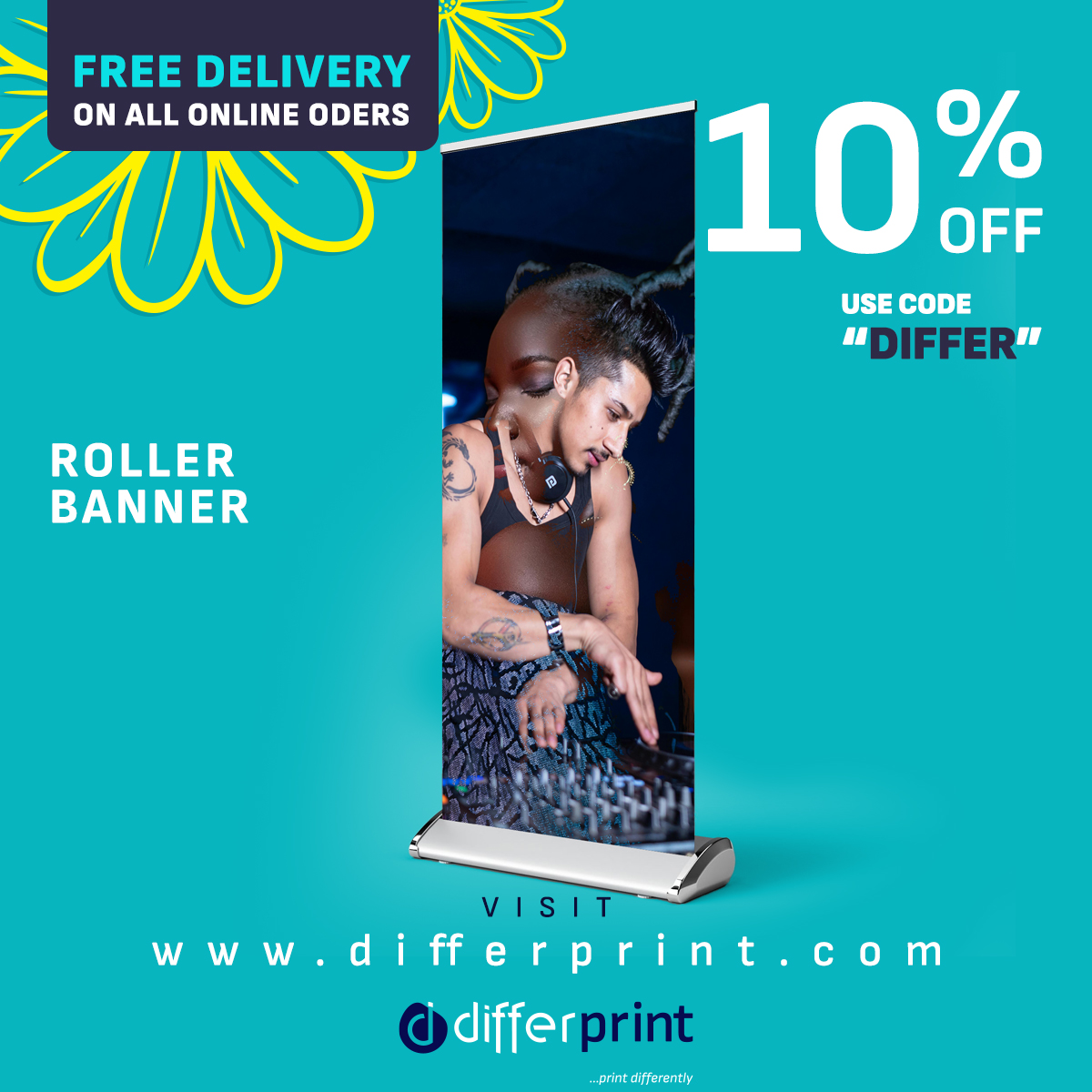 differprint's tweet photo. SUMMER OFFER, get a whopping 10% discount on all orders (online &amp; in-store). Use code "differ" at checkout. Head to https://t.co/L69coLnFaP #print #London #Camberwell #Dulwich  #Bermondsey #Peckham #SurreyQuays #Merchandise #largeFormat #Banner  #Rollerbanner #Flyer #Leaflets https://t.co/2sDD7jwtAI