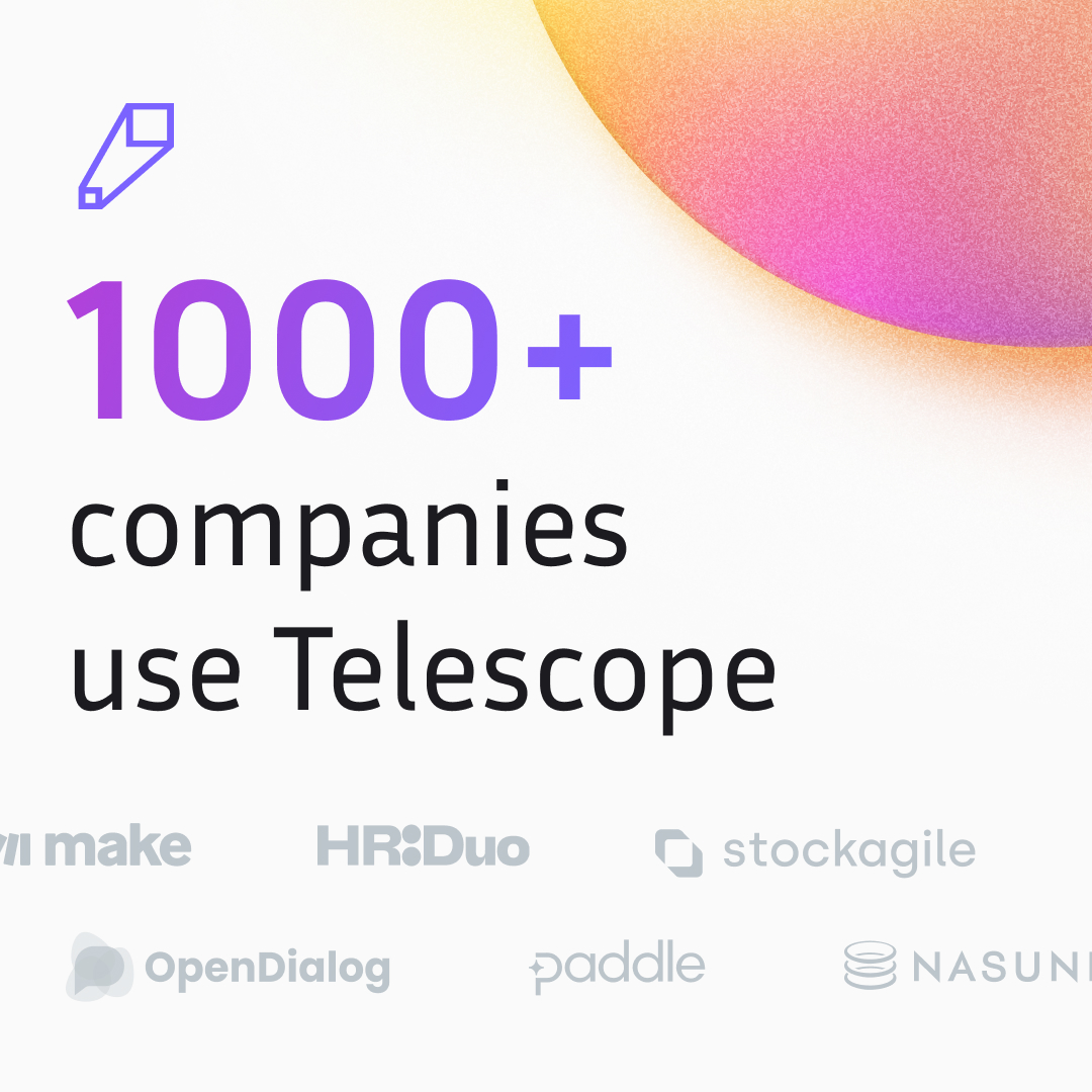 Telescope tweet media