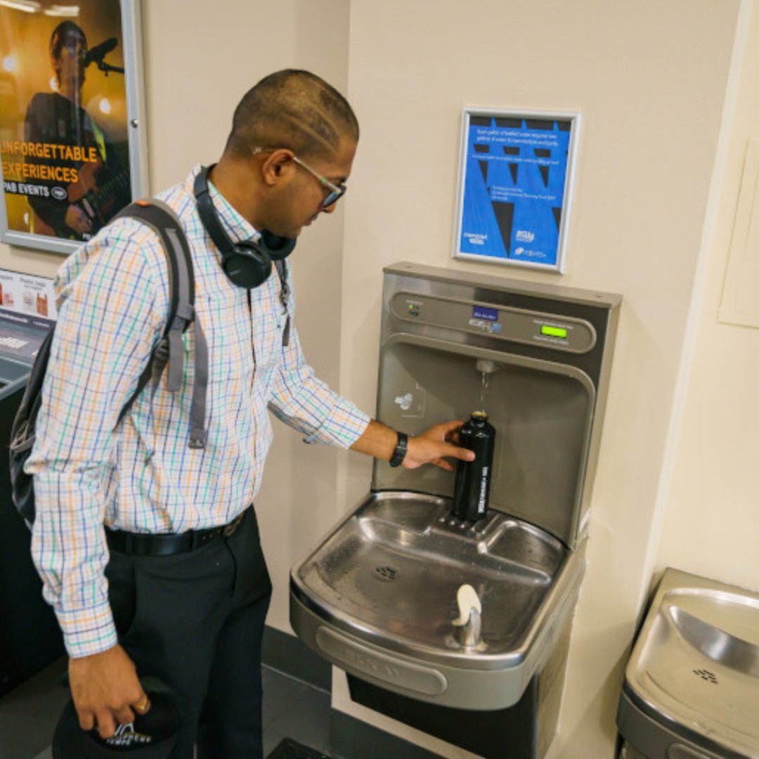 Happy World Refill Day!

Did you know there are nearly 800 water #refill stations on campus?

Use the <a href="/ASU/">Arizona State University</a> interactive map to find a water bottle refill station located on campus! Remember to click on “water bottle filling station” under the services tab.
