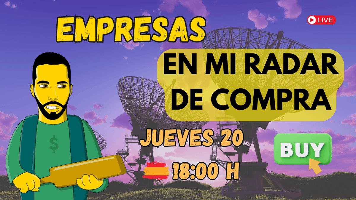ProfesorDiv's tweet photo. Mañana a las 18:00🇪🇸 vuelvo a los directos después de un par de semanas de ausencia. Os hablaré de empresas que actualmente se encuentran en mi radar de compra, os echaba de menos ya 🫶 https://t.co/Vb4Df5vA4L
