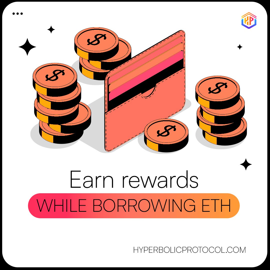 HyperbolicETH's tweet photo. 📈 Earn rewards while borrowing ETH with HYPE! It's a win-win situation. 

Get started today: https://t.co/Xs7LlWERCy

#HYPE $HYPE #DeFi #Crypto #ETH https://t.co/QIDrF685X7