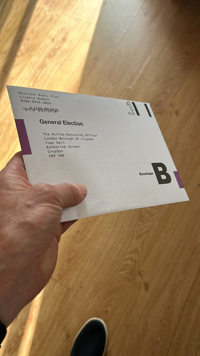 Well that’s me done then. For benefit of Reform UK fans and conspiracy theorists, rather than popping this in postbox myself, I’ll give my postal vote to lovely chap with swarthy complexion, wearing shalwar kameez who knocked door offering to do it for me
