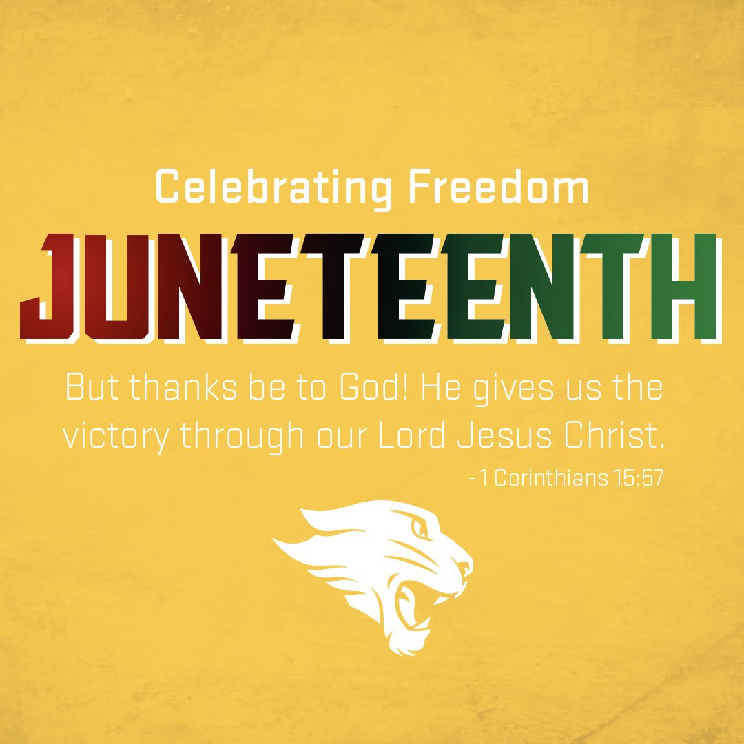 𝗖𝗲𝗹𝗲𝗯𝗿𝗮𝘁𝗶𝗻𝗴 𝗙𝗿𝗲𝗲𝗱𝗼𝗺

Today we reflect, learn, and celebrate the freedom of our country and the official end of slavery in the United States.

Happy Juneteenth!