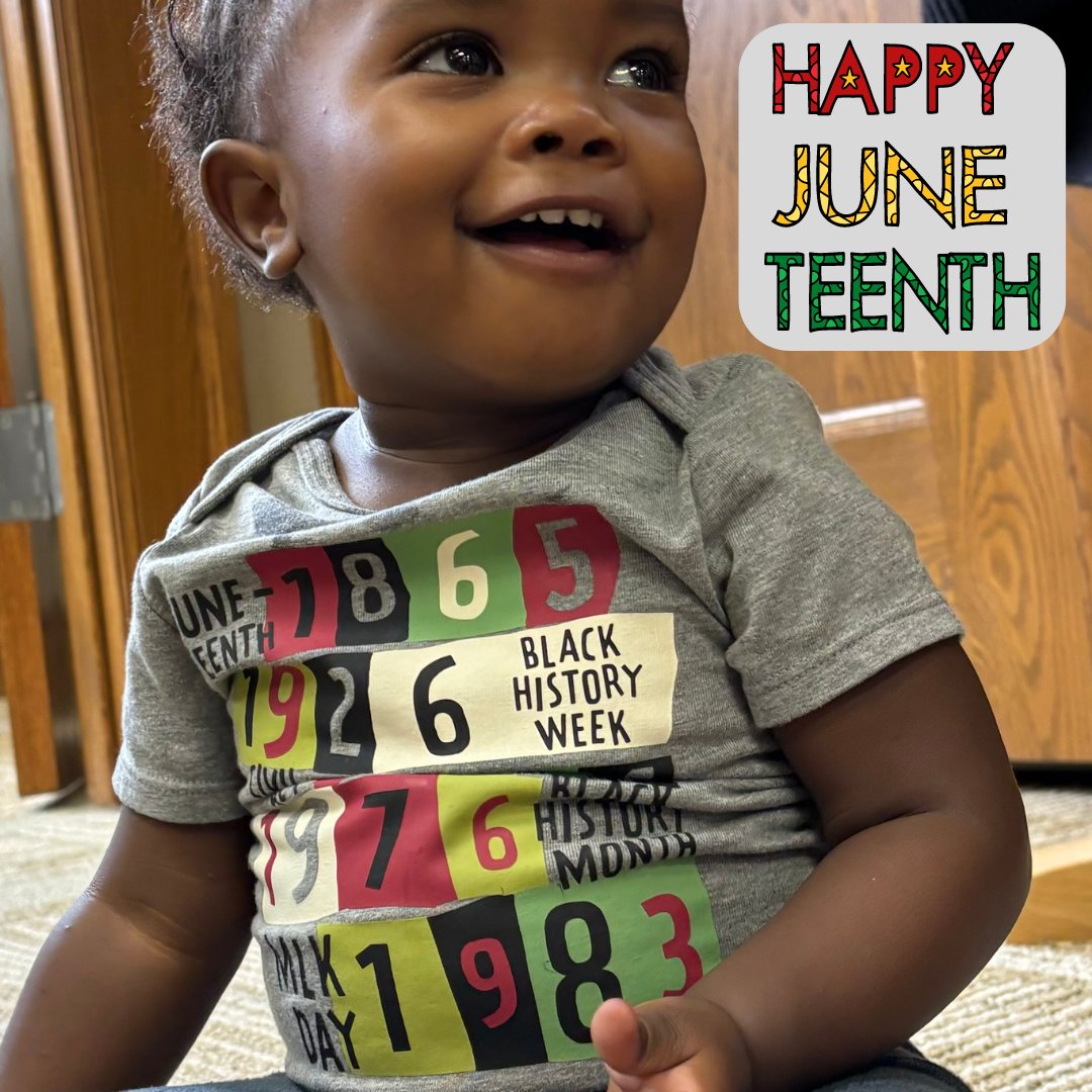 This little guy is helping us celebrate Juneteenth with a history lesson on his t-shirt and the joy and hope on his face.

Today we stand together, reflecting on how far we’ve come and the work still ahead.
#Juneteenth