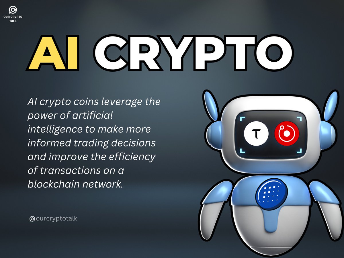 Software is eating the world, but #AI is going to eat software.” ~Jensen  Huang ( CEO #NVIDIA ) 1. $RNDR - Decentralized GPU rendering network. 2.  $TAO - Decentralized AI marketplace. 3. $