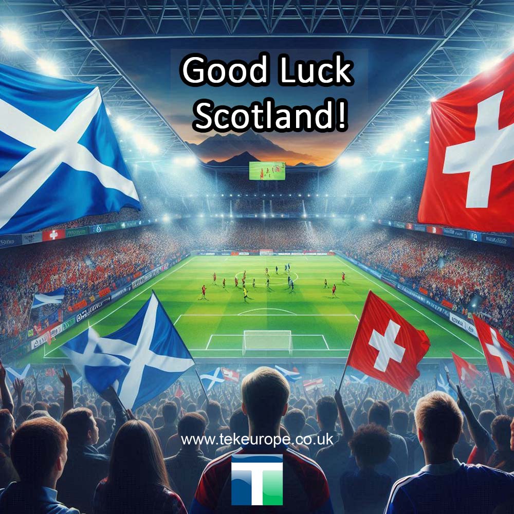 Tekeurope's tweet photo. Best of luck to Scotland tonight in their HUGE Euro 2024 Group Stage game against Switzerland.
A win will put them in with a serious chance of progressing to the knockout stages of an international tournament for the first time ever👏 #scotlandgetbattered #EURo2024 #musiala https://t.co/Er1Xh1jGSE