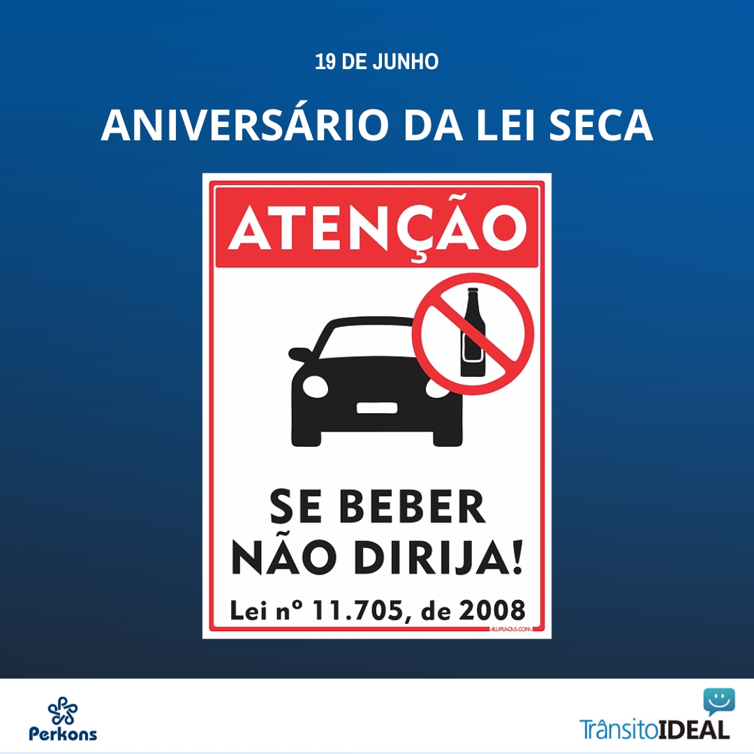 Hoje celebramos um marco importante para a segurança no trânsito do nosso país: os 16 anos da Lei Seca! Desde 2008, essa legislação vem salvando vidas e promovendo um comportamento mais responsável nas nossas estradas.