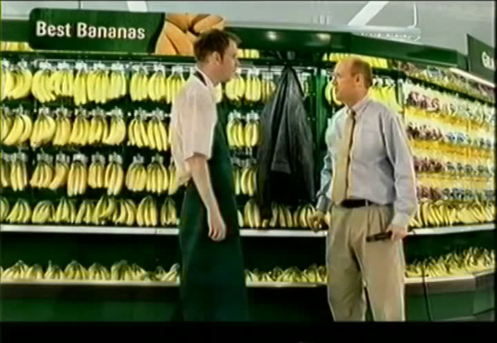 Enjoying the time-travelling "125 years of Morrisons" advert but disappointed it's missing the key detail of the spinning cage of bananas