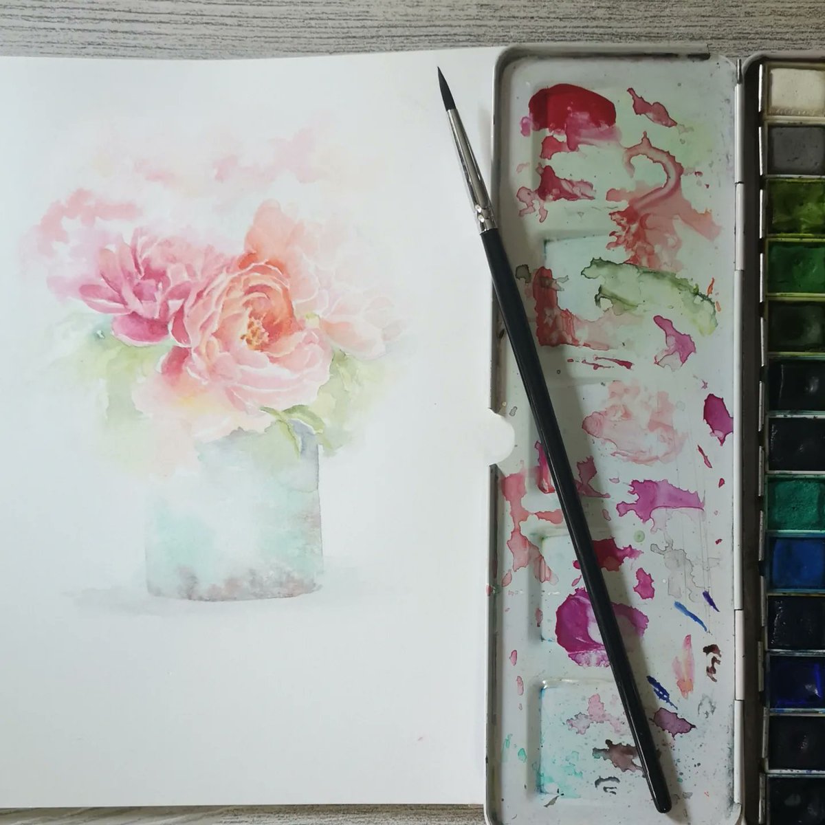 ChristyObalek's tweet photo. Spring floral watercolours are heading to The Studio Art Gallery in Dresden, Ontario tomorrow!

#stilllife #flowers #botanicalillustration #shoplocalck #chathamkent #watercolor https://t.co/TRFlwDdyxo