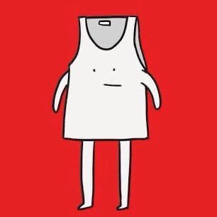mondomascots's tweet image. The mascot for the Japanese rock trio Yabai T-Shirts-yasan is a sentient tank top named Tank Top-kun.
