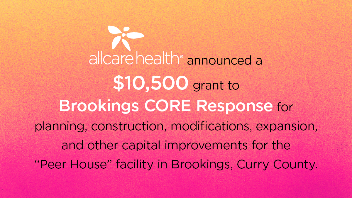 AllCareHealthOR's tweet image. #AllCare Health announced a $10,500 grant to Brookings CORE Response for capital improvements for the “Peer House” facility in Brookings, Curry County, which serves the #unsheltered Oregon Coast community. AllCareHealth.com/articles-event…