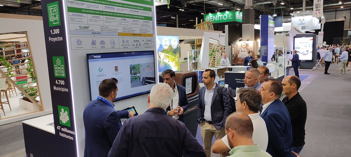 MOVISAT_es's tweet photo. Finalizamos el segundo dia de la
Feria Internacional  de urbanismo y Medio ambiente #TECMA

En este día hemos podido recibir a una gran cantidad de visitantes interesados en conocer nuestras novedades tecnológicas. 

¡Os esperamos mañana  en el último día de feria! https://t.co/WHSvqMqkAQ