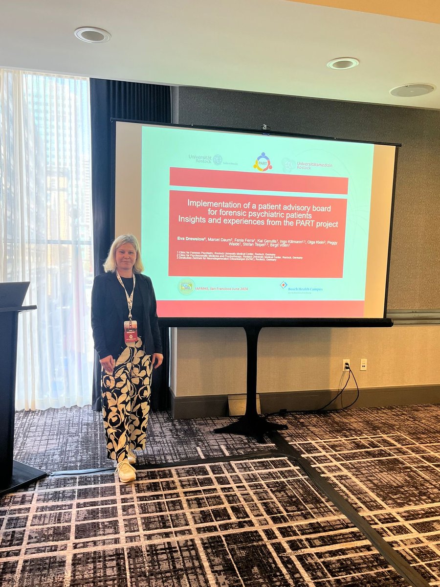 This year, KFP is attending IAFMHS with a team of six to make new contacts with international colleagues, gather new ideas for practical work and present our own projects. We were also able to report on the establishment of our PART Advisory Board #iafmhsconference2024