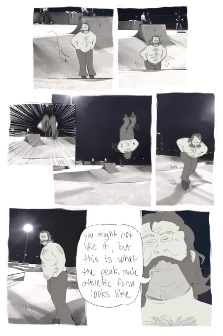 i am still a "Harry is really good at roller skating" truther 