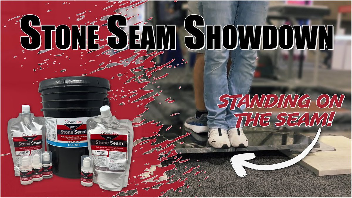 ChemConcepts's tweet image. Check out the Stone Seam Showdown during The International Surface Event. Watch how Stone Seam stacks up to the competition!
youtu.be/oH-xQpr0D2I?si…

#TISE2024 #Coverings2024 #StoneSeam #ChemicalConcepts